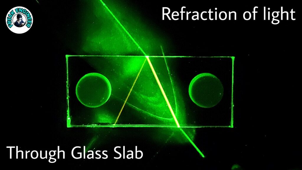 refraction through glass slab | refraction experiment » Freak Engineer