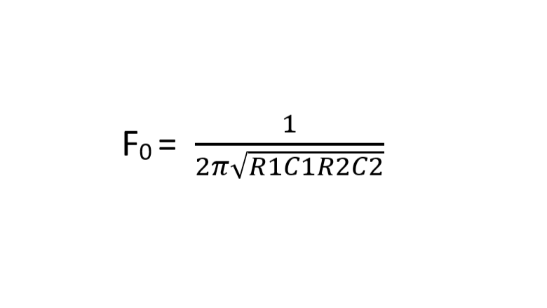 frequency formula for wien bridge oscillator